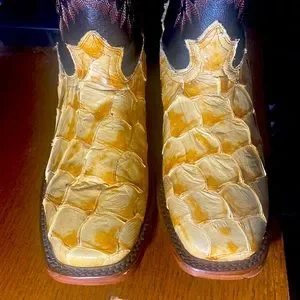 Shoes | Yellow And Black Authentic Monster Fish Boots By El 